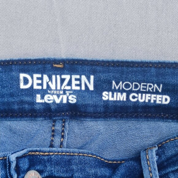 Denizen from Levi's jeans women's size 12 W31 ink blue colour Modern Slim Cuffed - Picture 6 of 13